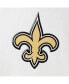 Men's Gold, White New Orleans Saints Gametime Quarter-Zip Hoodie Jacket