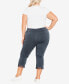 Plus Size Super Stretch Lace Capri Pants