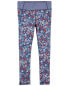 Kid Floral Print Active Leggings in BeCool™ Fabric 6-6X