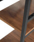 Фото #11 товара Wood L-Shape with Storage Shelves Industrial Desk