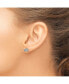 ფოტო #3 პროდუქტის Stainless Steel Polished with CZ Crown Earrings