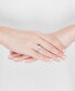 ფოტო #2 პროდუქტის Diamond Emerald Halo Engagement Ring (1 ct. t.w.) in 14k White Gold