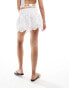 Фото #5 товара Iisla & Bird broderie layered tiered mini beach skirt in white