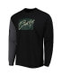 Фото #3 товара Men's Black Milwaukee Bucks Courtside Versus Flight MAX90 Long Sleeve T-shirt