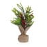 Фото #1 товара Декоративное растение Versa льняное металлическое пластиковое цементное 13 x 30 x 13 см