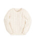 ფოტო #1 პროდუქტის Baby Girls Long Balloon Sleeve Pointelle Pullover Sweater, Infant