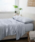 Фото #1 товара Home Collection Premium Ultra Soft Chambray Style Pattern 4 Piece Bed Sheets Set, California King