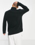 Polo Ralph Lauren icon logo double knit half zip sweatshirt in black