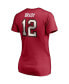 Фото #4 товара Women's Tom Brady Red Tampa Bay Buccaneers Player Icon Name and Number V-Neck T-Shirt