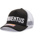 Фото #1 товара Men's Black, White Juventus Freshman Trucker Snapback Hat