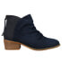 Corkys Sis Round Toe Chelsea Booties Womens Blue Casual Boots 80-9996-NAVY