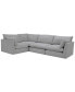 Фото #3 товара Marsten 126" 4-Pc. Fabric Sectional Sofa, Created for Macy's