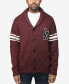 Men's Shawl Collar Heavy Gauge Cardigan with City Patch