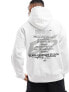 Фото #5 товара ASOS DESIGN oversized hoodie in white with back text print