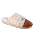 ფოტო #1 პროდუქტის Women's Memory Foam Tinsley Leather Berber Clog Comfort Slippers