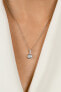 Фото #2 товара Sparkling silver pendant with zircons PT64W