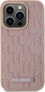 Karl Lagerfeld Karl Lagerfeld KLHMP15XPKHPORPP iPhone 15 Pro Max 6.7" hardcase różowy/pink Leather Monogram Metal Logo