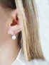 Charming silver earrings with white opals SVLE0412SH2O100