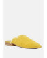 MOLLY Womens Frayed Leather Mules