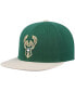 Фото #3 товара Men's Green Milwaukee Bucks Core Side Snapback Hat