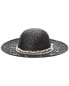 Surell Accessories Raffia Sun Hat Women's Black