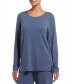 ფოტო #1 პროდუქტის Solid Long Sleeve Lounge T-Shirt