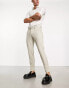 Фото #2 товара Only & Sons slim fit tapered smart trousers in beige