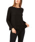 Women's Long Sleeve Tie Back Cozy Knit Top