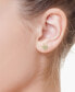 EFFY® Diamond Pavé Heart Stud Earrings (1/5 ct. t.w.) in Sterling Silver or 14k Gold-Plated Sterling Silver