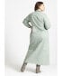 ფოტო #2 პროდუქტის Plus Size Fitted Twill Dress