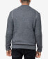ფოტო #2 პროდუქტის Men's Full-Zip High Neck Sweater Jacket