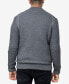 Фото #2 товара Men's Full-Zip High Neck Sweater Jacket