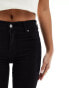 Фото #2 товара Dr Denim Petite Plenty mid waist super skinny jeans in clean black wash