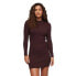 SUPERDRY Backless Bodycon Long Sleeve Short Dress