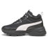 Фото #3 товара Puma Cassia Via Mid Lace Up Womens Black Sneakers Casual Shoes 39130908