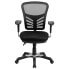 Фото #3 товара Mid-Back Black Mesh Multifunction Executive Swivel Chair With Adjustable Arms