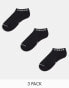 Фото #3 товара Jordan 3 pack ankle socks in black