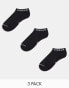 Фото #1 товара Jordan 3 pack ankle socks in black