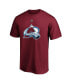 Фото #3 товара Men's Nathan Mackinnon Burgundy Colorado Avalanche Big and Tall Name and Number T-shirt