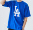 Фото #3 товара MLB 基础大标印花运动圆领直筒T恤 男女同款 蓝色 / Футболка MLB T 31TS09031-07U