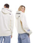 The North Face NSE graphic logo hoodie in off white