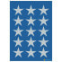 BANDAI Sticker Decor Stars 5 Spikes Silver Ø22