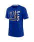 Фото #3 товара Men's Royal Los Angeles Rams Wordmark Logo Tri-Blend T-shirt