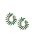 ფოტო #1 პროდუქტის Women's Green Wreath Drop Earrings