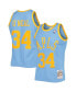 Фото #1 товара Men's Shaquille O'Neal Powder Blue Los Angeles Lakers 2001-02 Hardwood Classics Swingman Jersey