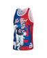 Фото #3 товара Men's Lawrence Taylor Royal, Red New York Giants Retired Player Graphic Tank Top