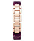 ფოტო #3 პროდუქტის Women's Purple Half-Bangle Bracelet Watch 36mm, Created for Macy's