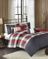 Ridge Herringbone 6-Pc. Duvet Cover Set, Full/Queen