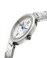 ფოტო #2 პროდუქტის Women's Piemonte Swiss Quartz Silver-Tone Stainless Steel Bracelet Watch 36mm
