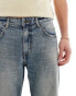 Pull&Bear straight vintage jeans in dirty blue